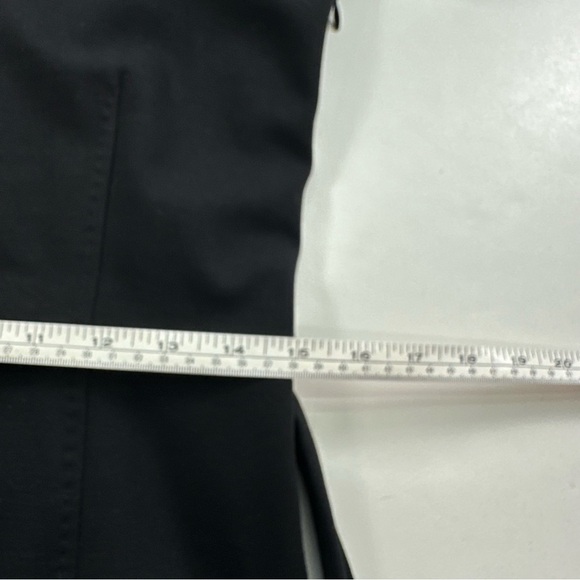 Hugo Boss Black Belted Dress Size Large Short Sleeve Scoop Neck Midi - Picture 9 of 10